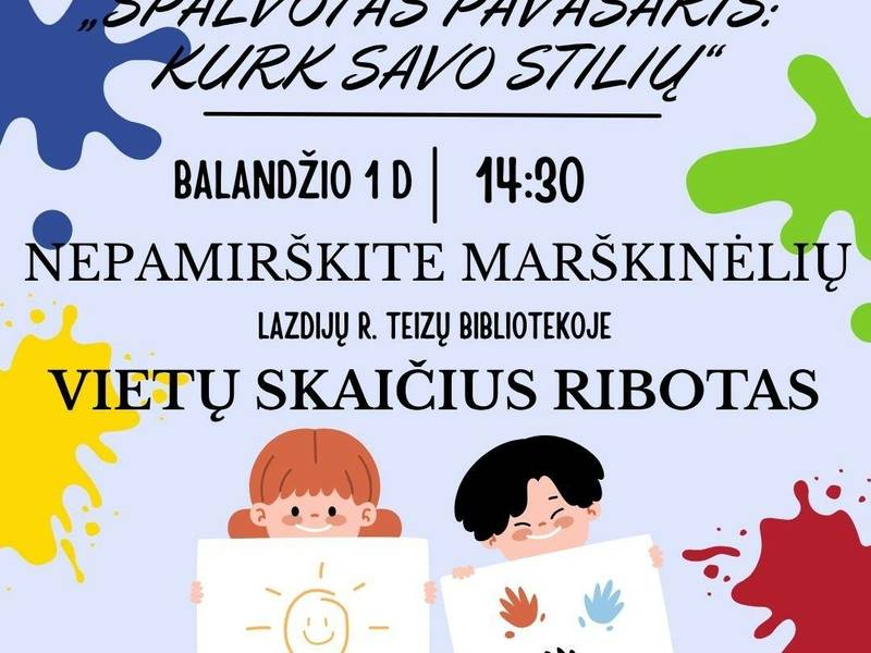 Edukacja "Kolorowa wiosna: Stwórz swój własny styl!"