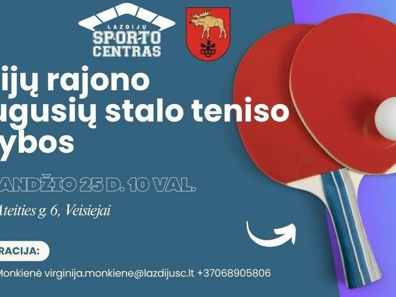 Lazdijų rajono suaugusių stalo teniso turnyras