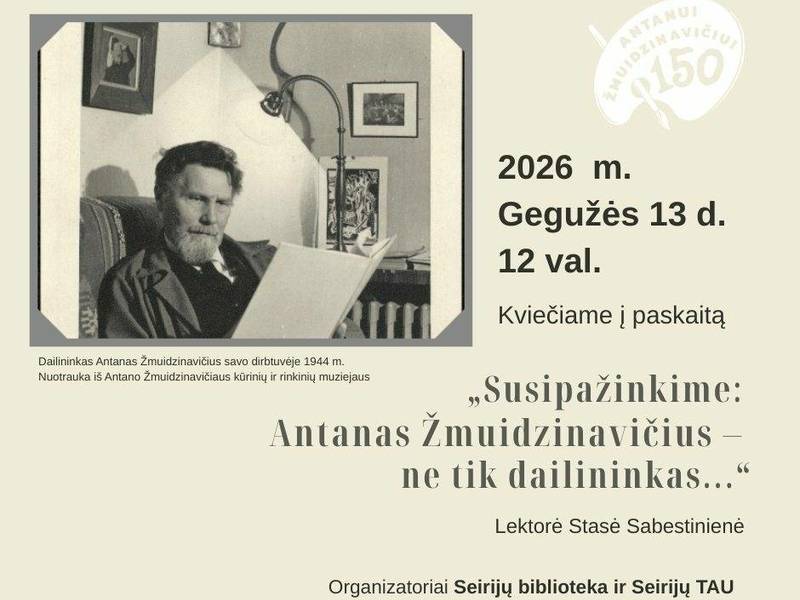 Vortrag „Lernen wir uns kennen: Antanas Žmuidzinavičius – nicht nur ein Künstler...“
