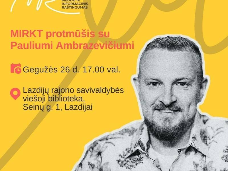MIRKT-Brainstorming mit Paulius Ambrazevičius