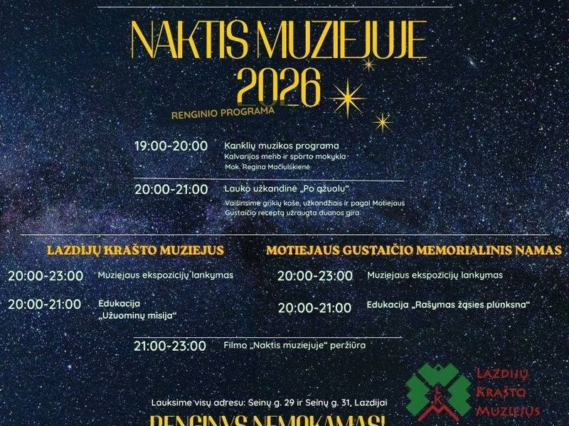Naktis Lazdijų krašto muziejuje