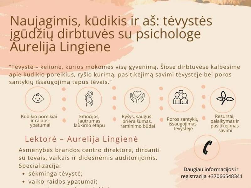 Meeting with psychologist Aurelija Lingiene