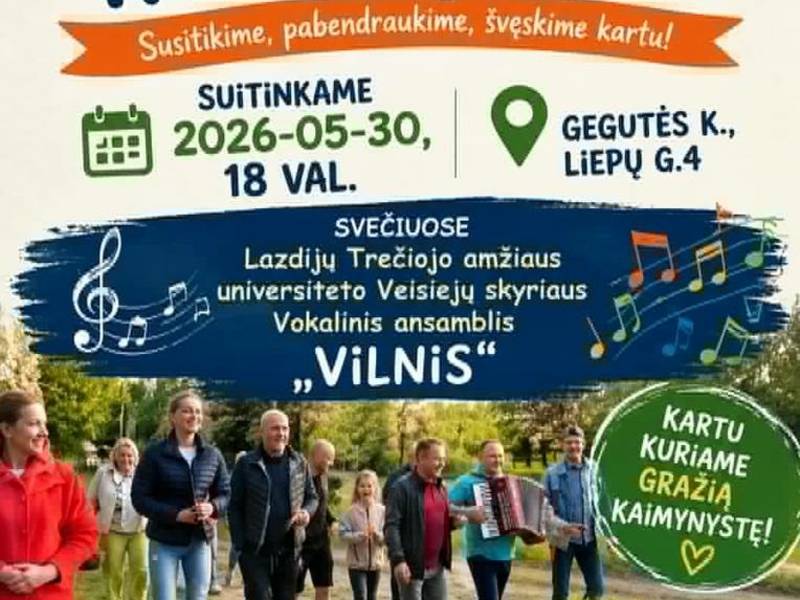 International Neighbor Day Celebration in the Gegutė Community