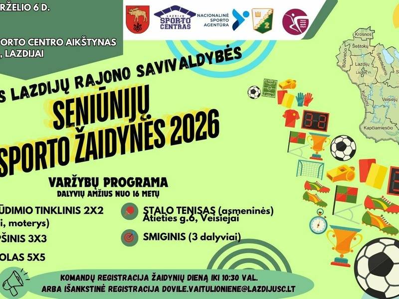 Atviros Lazdijų r. savivaldybės seniūnijų sporto žaidynės 2026