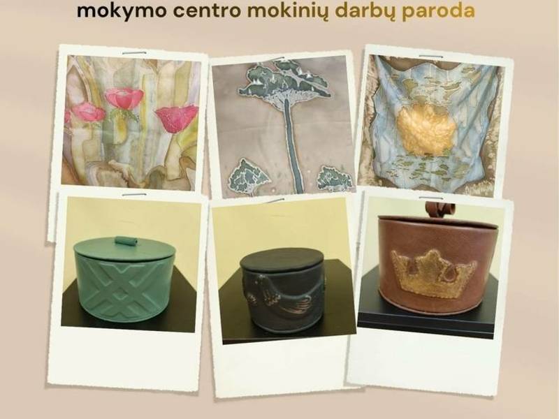 Alytaus menų ir dizaino mokymo centro mokinių darbų paroda