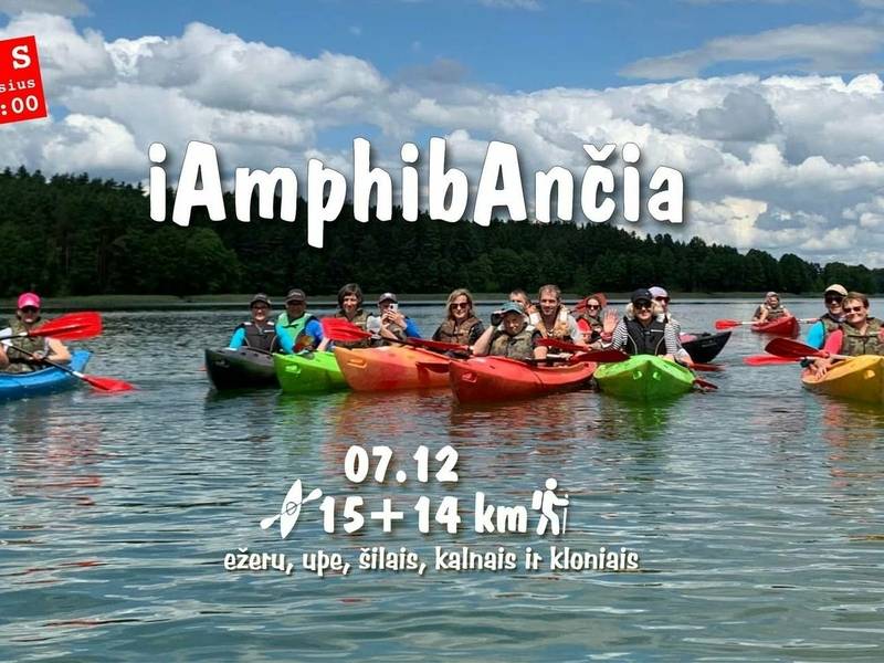 Wandern und Kajakfahren im traditionellen iAmphibia-Format