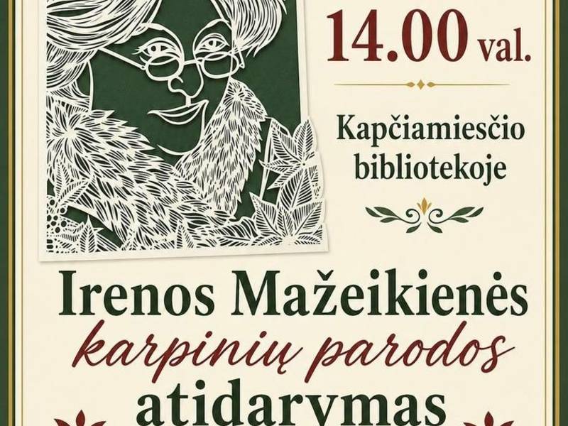 Otwarcie wystawy wycinanek Ireny Mažeikienė