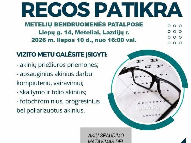 Bezpłatne badanie wzroku w Meteliach