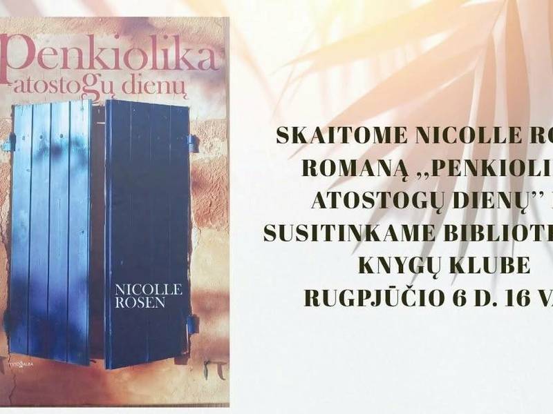 Knygų klubo susitikimas Krosnos bibliotekoje