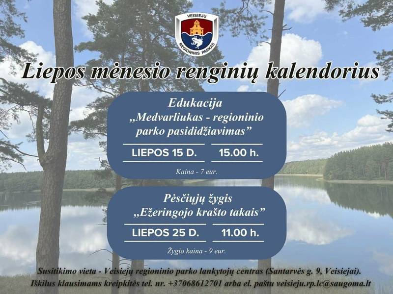 Edukacija ,,„Medvarliukas - regioninio parko pasididžiavimas"