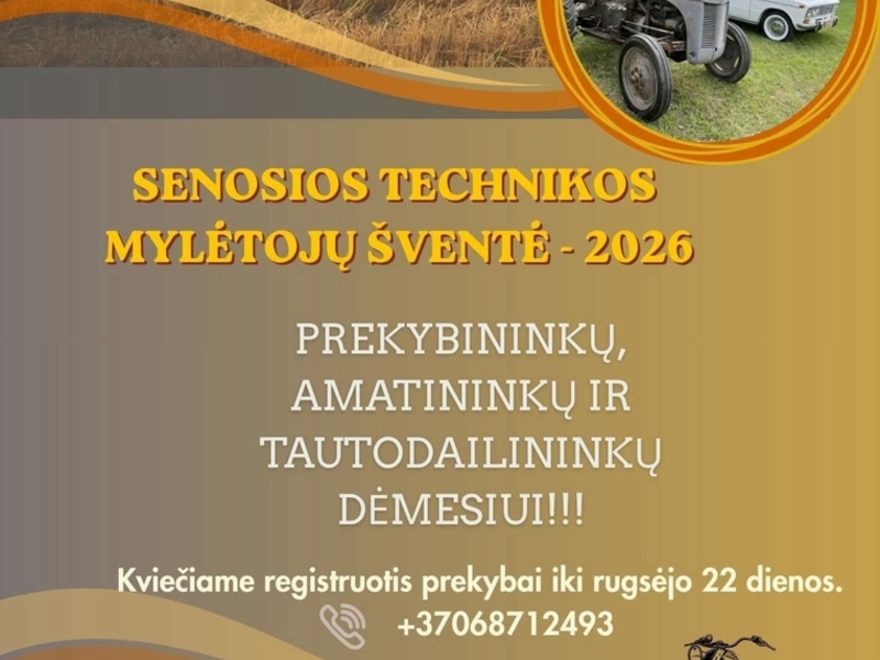 Senosios technikos mylėtojų šventė - 2026