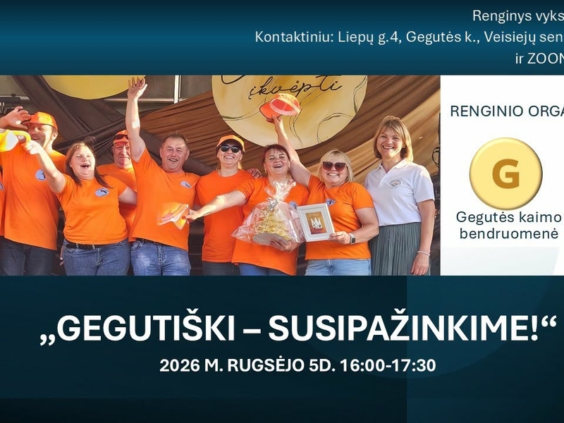 DiVA asociacijos „Kontaktų galia“ renginys Gegutės k.