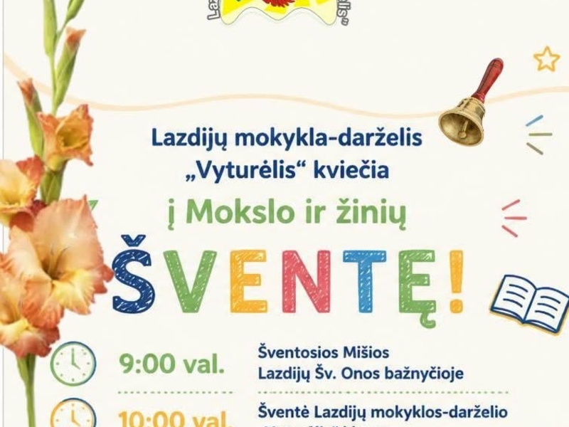 Rugsėjo 1-osios šventė "Vyturėlyje"