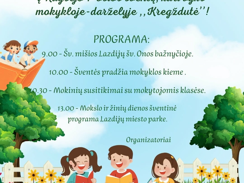 Rugsėjo 1-osios šventė "Kregždutėje"