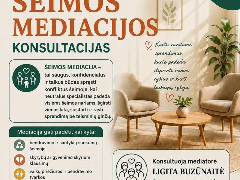 Nemokamos šeimos mediacijos