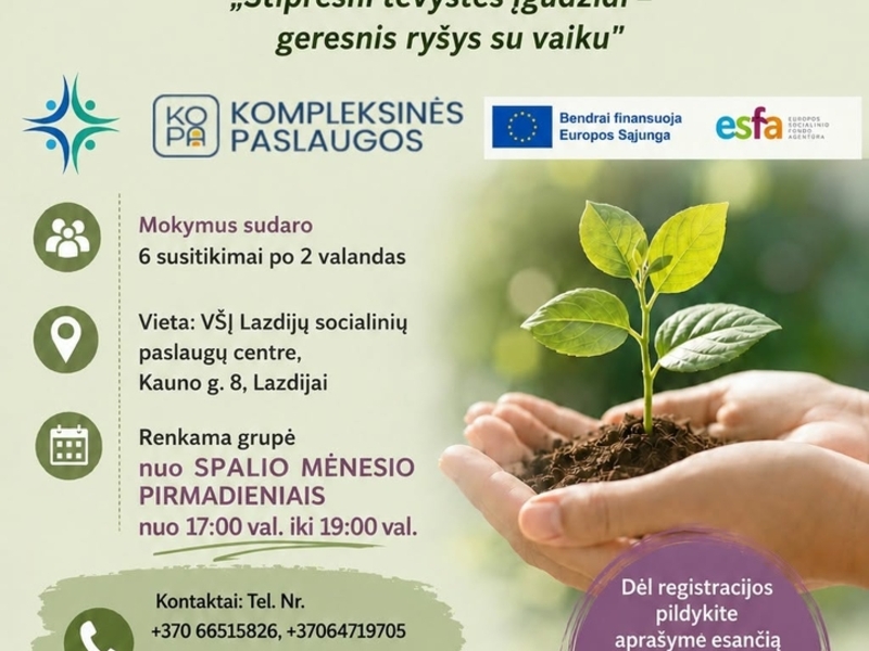 Nemokami tėvystės mokymai