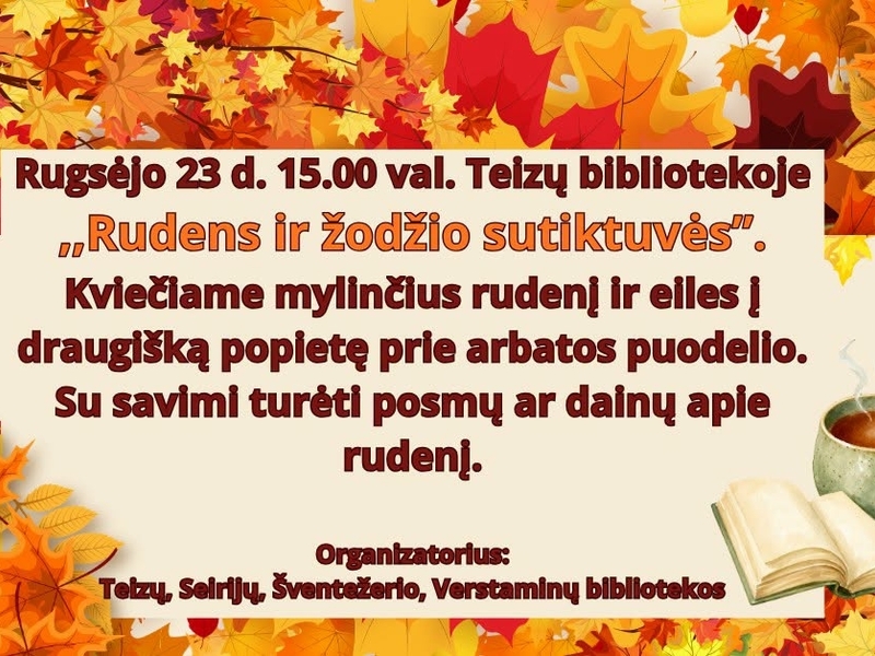 Nachmittag „Willkommen im Herbst und im Wort“