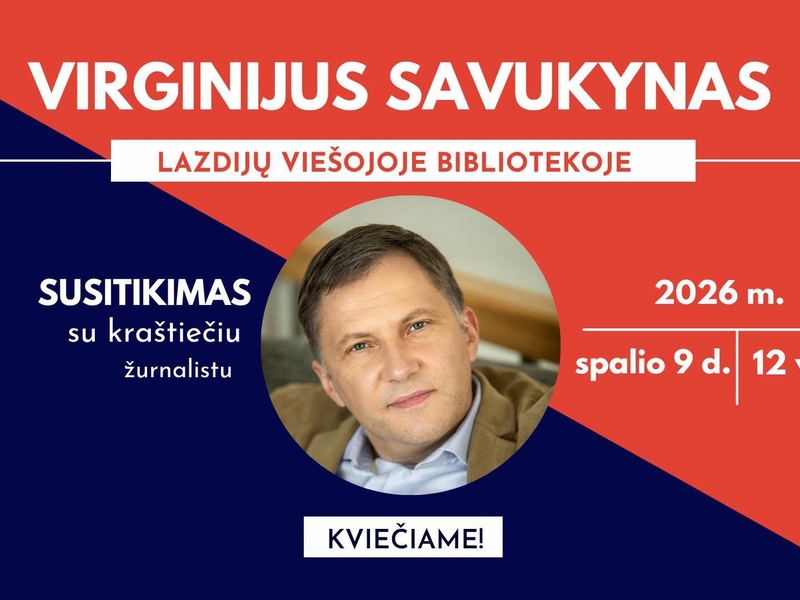 Susitikimas su kraštiečiu žurnalistu Virginijumi Savukynu