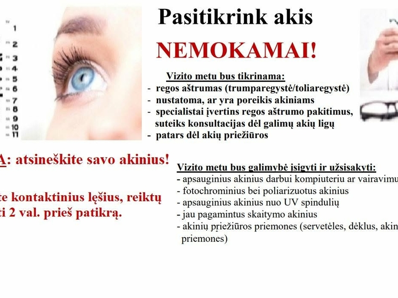 Nemokama regos patikra Krosnoje