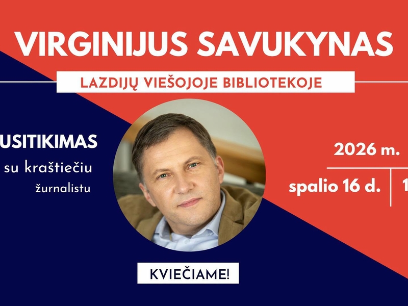 Susitikimas su kraštiečiu žurnalistu Virginijumi Savukynu