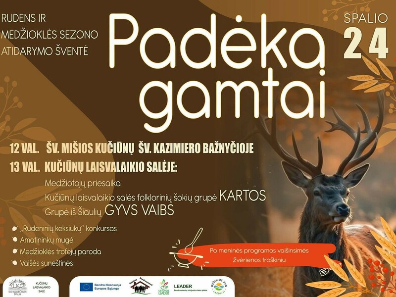 Rudens ir medžioklės sezono atidarymo šventė "Padėka gamtai"