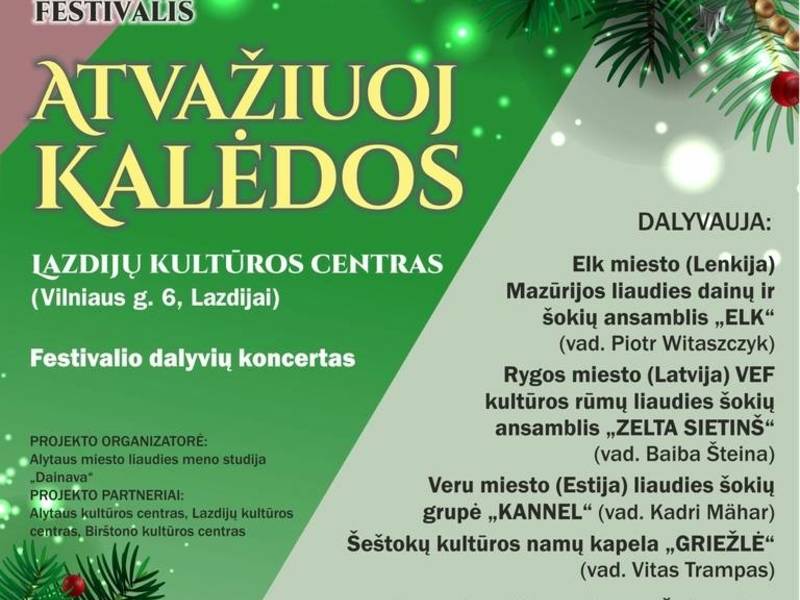 XXIII tarptautinis liaudies meno festivalis "Atvažiuoj kalėdos"