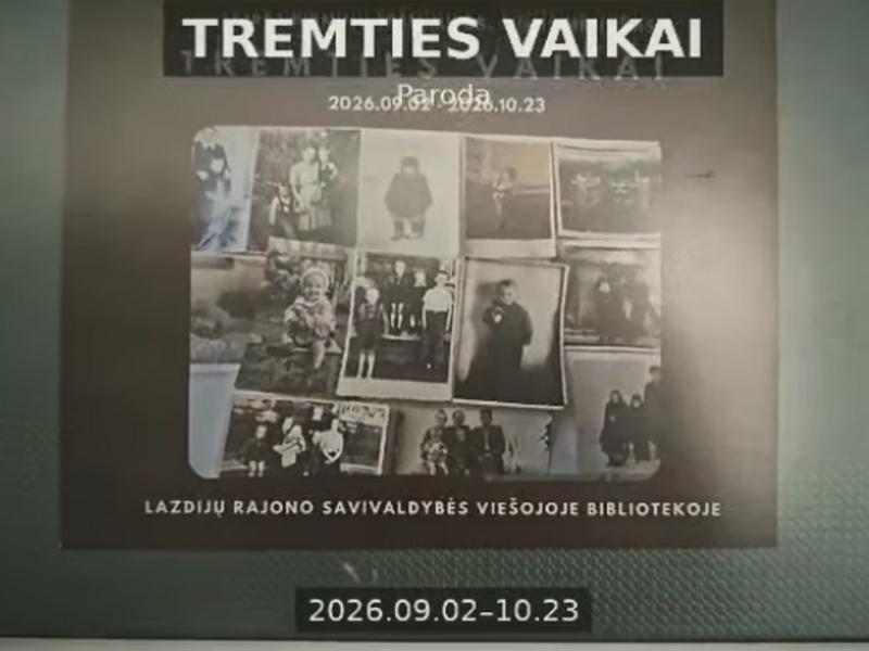 TREMTIES VAIKAI paroda skirta pirmųjų trėmimų 85-osioms metinėms