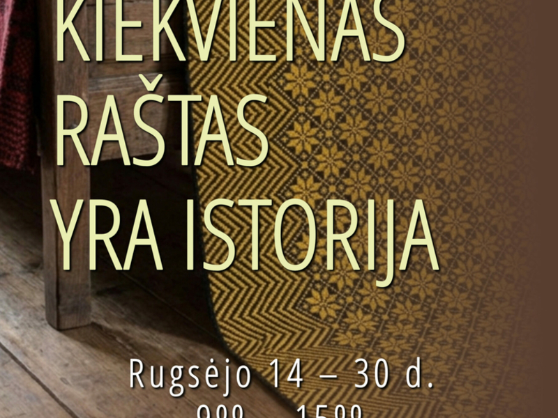 Lovatiesių paroda „Kiekvienas raštas yra istorija“