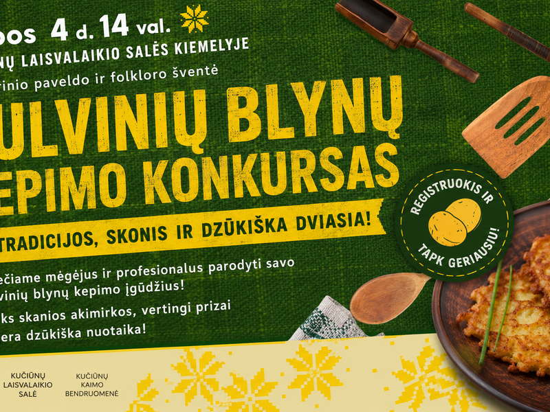 Bulvinių blynų kepimo konkursas Kučiūnų bendruomenėje