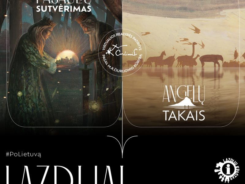 Virtualios realybės patirtys „Angelų takais“ ir „Pasaulių sutvėrimas“